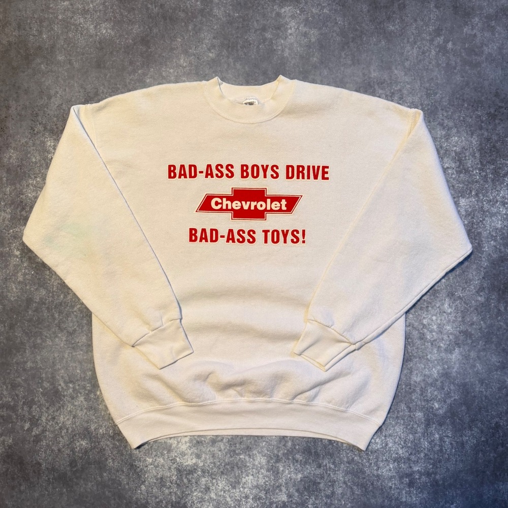 Vintage Chevrolet Chevy Crewneck Sweatshirt XL Made USA 90s